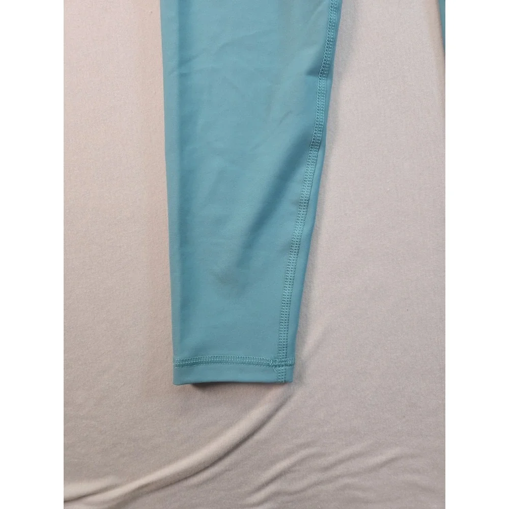 Old Navy Go-Dry High Rise Moisture Wicking Leggings Active Aqua Solid S